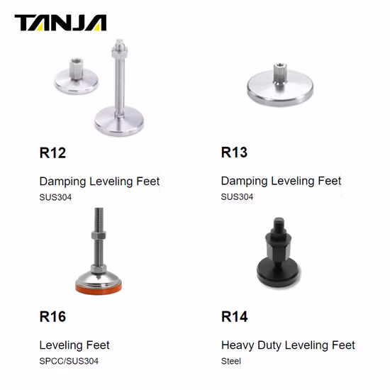 Pied d'armoire de Machine en acier inoxydable personnalisé M12 M16 M20, pied de nivellement réglable, pieds de Machine