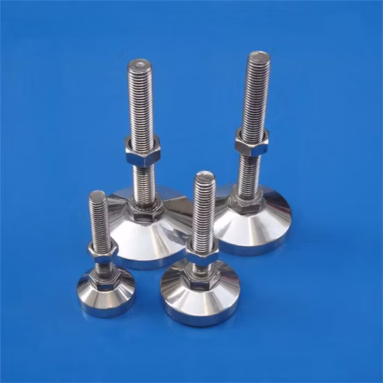 Pieds réglables, Pieds de nivellement, Pieds fixes, Pieds réglables robustes, Acier, Nylon, Acier inoxydable